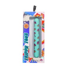 Lucy Mushroom Pattern Rechargeable X-Long Bullet - Blue Lucy Mushroom Pattern Rechargeable X-Long Bullet - Blue