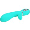 Thomas Super Soft Silicone Rabbit Vibrator - Turquoise