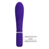 Prescott Super Soft Rabbit Silicone Vibrator - Purple