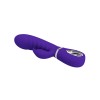 Prescott Super Soft Rabbit Silicone Vibrator - Purple
