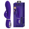 Prescott Super Soft Rabbit Silicone Vibrator - Purple