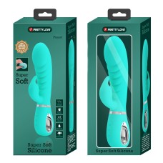 Prescott Super Soft Rabbit Silicone Vibrator - Vibrator -Teal Prescott Super Soft Rabbit Silicone Vibrator - Vibrator -Teal