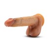 Renaissance - Davinci - 8 Inch Sliding Foreskin Dildo With Squeezable Balls - Tan