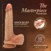 Renaissance - Davinci - 8 Inch Sliding Foreskin Dildo With Squeezable Balls - Tan Renaissance - Davinci - 8 Inch Sliding Foreskin Dildo With Squeezable Balls - Tan
