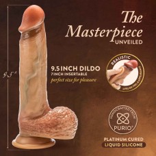 Renaissance - Raphael - 9.5 Inch Sliding Foreskin Dildo With Squeezable Balls - Tan Renaissance - Raphael - 9.5 Inch Sliding Foreskin Dildo With Squeezable Balls - Tan