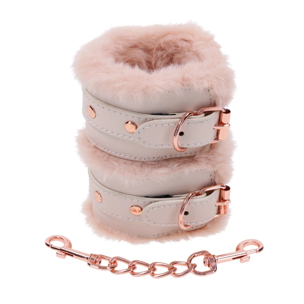 Peaches N Creame Fur Handcuffs - Pink