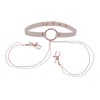Peaches N Creame Collar With Nipple Clamps - Pink