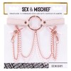 Peaches N Creame Collar With Nipple Clamps - Pink