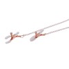 Peaches N Creame Collar With Nipple Clamps - Pink