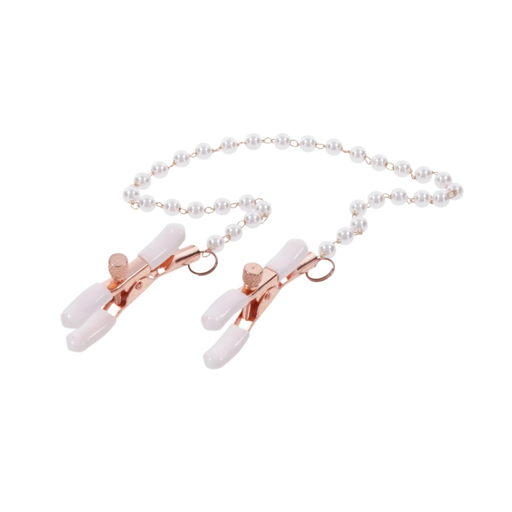 Peaches N Creame Pearl Nipple Clamps - Pink