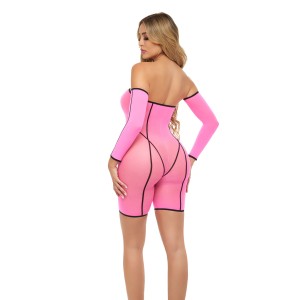 Double Vision Bodysuit Set - Pink Double Vision Bodysuit Set - Pink