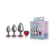 Red Heart Gem Anal Trainer Kit - Gunmetal Red Heart Gem Anal Trainer Kit - Gunmetal