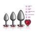 Red Heart Gem Anal Trainer Kit - Gunmetal Red Heart Gem Anal Trainer Kit - Gunmetal