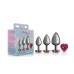 Red Heart Gem Anal Trainer Kit - Gunmetal Red Heart Gem Anal Trainer Kit - Gunmetal
