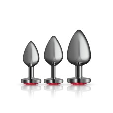 Red Heart Gem Anal Trainer Kit - Gunmetal Red Heart Gem Anal Trainer Kit - Gunmetal