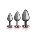 Red Heart Gem Anal Trainer Kit - Gunmetal Red Heart Gem Anal Trainer Kit - Gunmetal