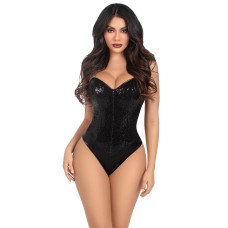 Sequin Bodysuit - Large - Black Sequin Bodysuit - Large - Black