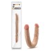 Dr. Skin Plus - 14 Posable Double Dong - Beige Dr. Skin Plus - 14 Posable Double Dong - Beige