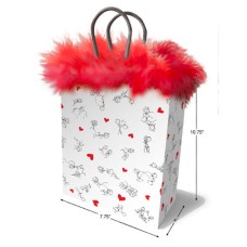 Stick Figures Gift Bag - Red Stick Figures Gift Bag - Red