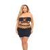 Net Worth 2pc Bandeau Set - Queen - Black Net Worth 2pc Bandeau Set - Queen - Black