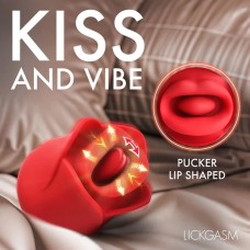 Sweet Kiss Kissing & Vibrating Clitoral Stimulator - Red Sweet Kiss Kissing & Vibrating Clitoral Stimulator - Red