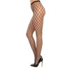 Double Fence Net Pantyhose - Black - Os Double Fence Net Pantyhose - Black - Os