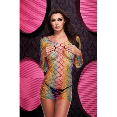 Fencenet Rainbow Mini Dress - One Size Fencenet Rainbow Mini Dress - One Size