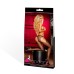 Crotchless Fishnet Pantyhose - One Size - Black