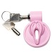 Pussification Vulva Chastity Cage - Pink Pussification Vulva Chastity Cage - Pink