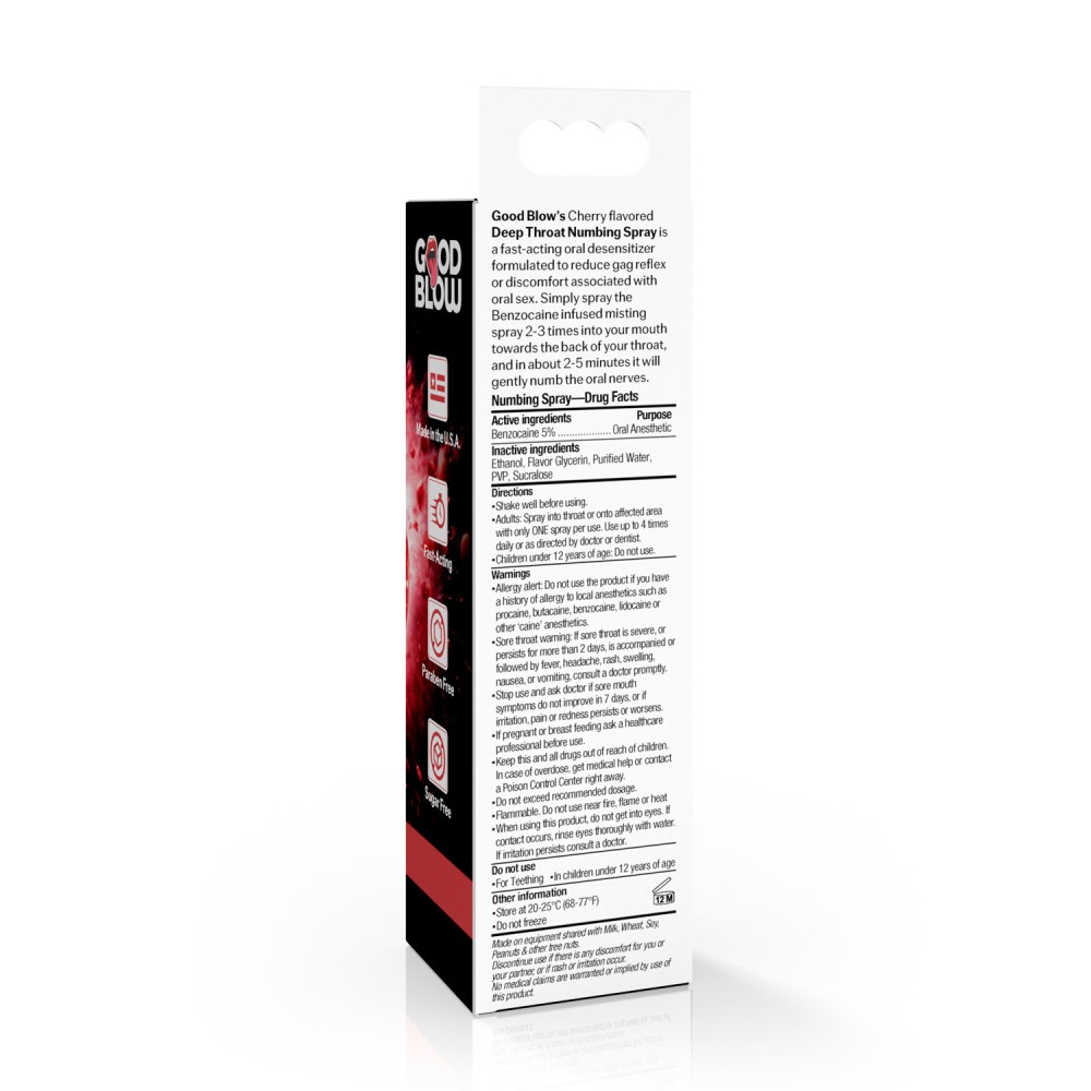 Deep Throat Spray 1oz - Cherry Deep Throat Spray 1oz - Cherry