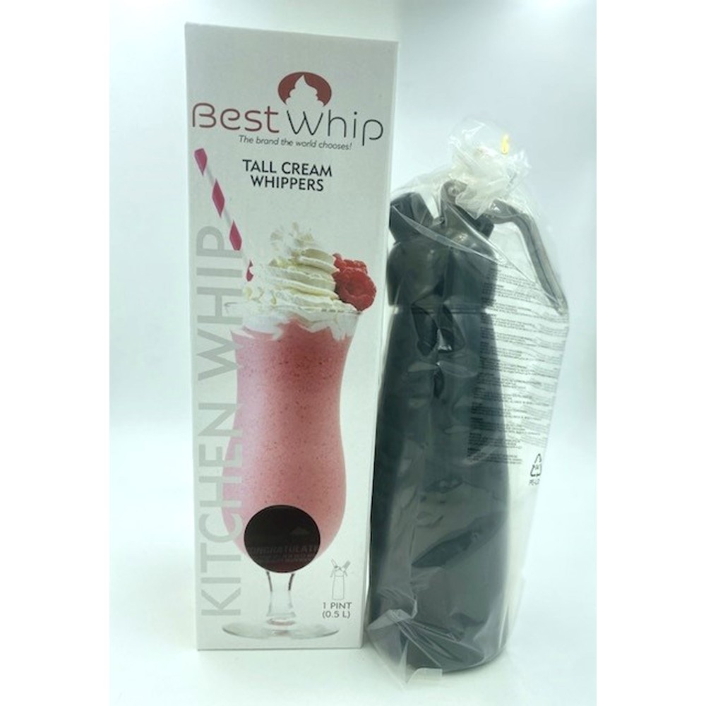 Tall Cream Whipper 1 Pint - Black