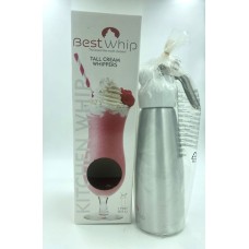 Tall Cream Whipper 1 Pint - Silver Tall Cream Whipper 1 Pint - Silver