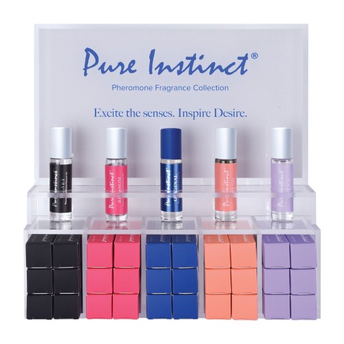 Pure Instinct Pheromone Perfume Oil Roll on 10.2 ml Acrylic Display With Testers and Product 36 Pieces Pure Instinct Pheromone Perfume Oil Roll on 10.2 ml Acrylic Display With Testers and Product 36 Pieces