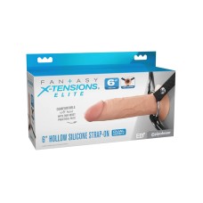 Fantasy X-Tensions Elite 6" Silicone Hollow Strap Dual Density - Light Fantasy X-Tensions Elite 6" Silicone Hollow Strap Dual Density - Light