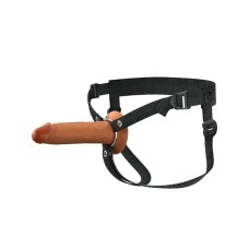 Fantasy X-Tensions Elite 7" Silicone Hollow Strap Dual Density - Brown Fantasy X-Tensions Elite 7" Silicone Hollow Strap Dual Density - Brown