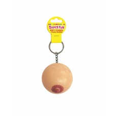 Super Fun Key Chain, Squishy Boob - Sold in 6pk Super Fun Key Chain, Squishy Boob - Sold in 6pk
