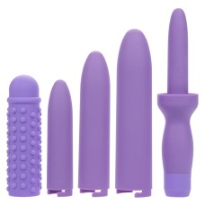 Dr. Laura Berman Rechargeable Dilators Set of 4 Locking Sizes Plus Sleeve - Purple Dr. Laura Berman Rechargeable Dilators Set of 4 Locking Sizes Plus Sleeve - Purple