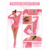 Fringe Benefits 2pc Set - One Size - Pink