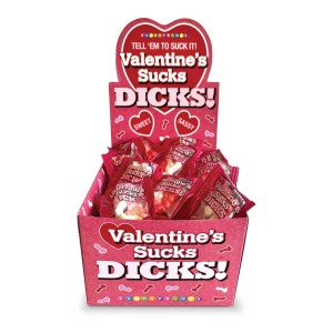 Valentines Sucks Dicks Candy- Display of 100 Ct. Valentines Sucks Dicks Candy- Display of 100 Ct.