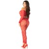 Red 2pc Croptop and Footless Tights - Os Tights - Os