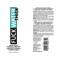 Fuck Water Thick 4oz Clear Water Based Lubricant Fuck Water Thick 4oz Clear Water Based Lubricant