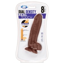 8" Dual Density Real Touch Thick with Realistic Painted Veins and Balls - Brown 8" Dual Density Real Touch Thick with Realistic Painted Veins and Balls - Brown