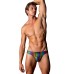 Pack and Play Thong with Front Condom Pouch - S/m - Rainbow