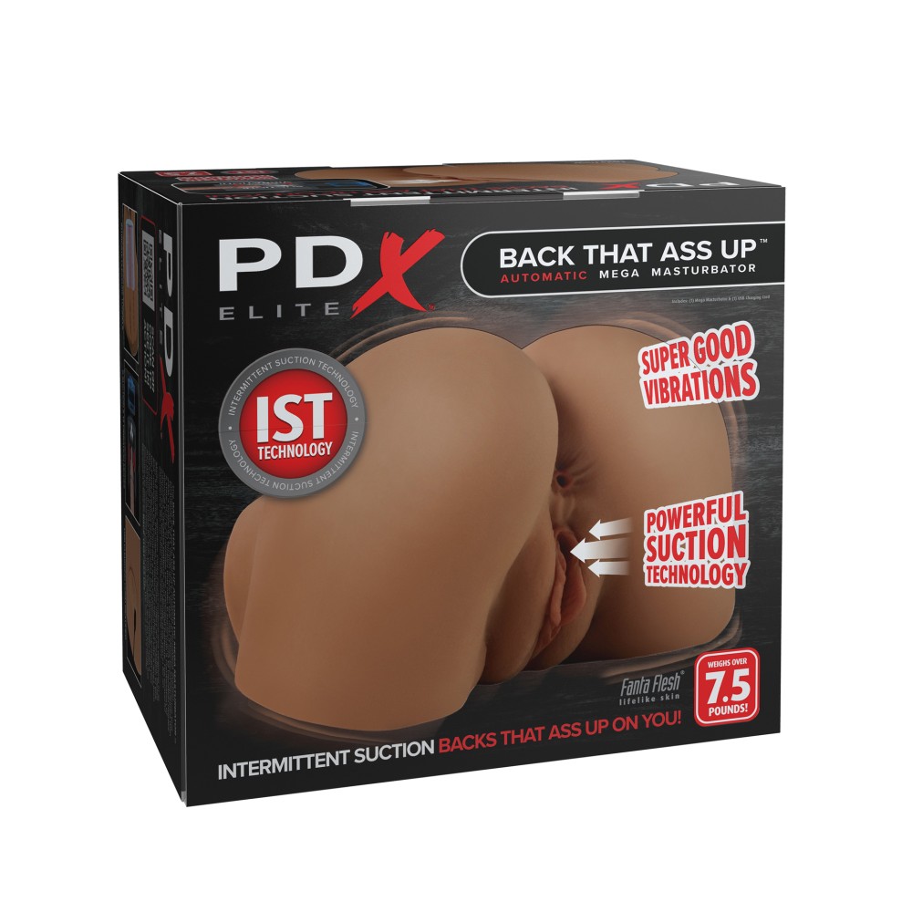 Back That Ass Up Auto Mega Masturbator - Brown