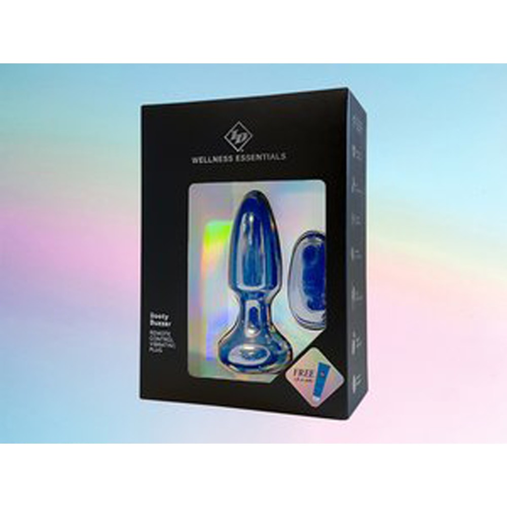 Booty Buzzer Remote Control Vibrating Plug - Blue