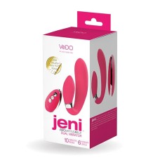Jeni C-Shaped Dual Motor Vibe With Remote - Pink Jeni C-Shaped Dual Motor Vibe With Remote - Pink