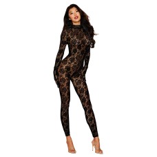 Gloved Bodystocking Dmnd - One Size - Black Gloved Bodystocking Dmnd - One Size - Black