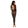 Gloved Bodystocking Dmnd - One Size - Black