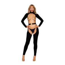 Bodystocking and Belt Dmnd - One Size - Black Bodystocking and Belt Dmnd - One Size - Black