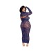 Bodystocking Gown and Shrug Dmnd - Queen - Eclipse